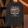 Reading And Motorcycle Life For Bikers Who Love Books Unisex Hoodie