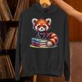 Red Panda Books Lover Reading Bookworm Unisex Hoodie