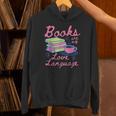 Retro Books Are My Love Language Valentine Book Lovers Unisex Hoodie Retro Books Are My Love Language Valentine Book Lovers Unisex Hoodie