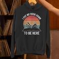 Retro I Put My Book Down To Be Here For Book Lover Unisex Hoodie
