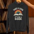 Retro Rainbow Take A Look It's In A Book Reading Unisex Hoodie