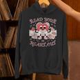 Retro Read Your Heart Out Valentine’s Day Teacher Book Lover Unisex Hoodie