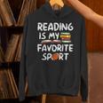 Retro Reading Is My Favorite Sport Football World Book Day Unisex Hoodie Retro Reading Is My Favorite Sport Football World Book Day Unisex Hoodie