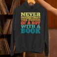 Retro Never Underestimate The Power Of a Boy With a Book Unisex Hoodie Retro Never Underestimate The Power Of a Boy With a Book Unisex Hoodie