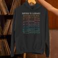 Return To Library Card Book Due Date Bookish Reading Unisex Hoodie