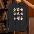 Santa Ghost Reading Books Christmas Library Teacher Unisex Hoodie Santa Ghost Reading Books Christmas Library Teacher Unisex Hoodie