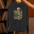 Skeleton Book Floral Skull Halloween Teacher Costume Unisex Hoodie Skeleton Book Floral Skull Halloween Teacher Costume Unisex Hoodie