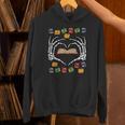 Skeleton Heart Read Reading Book Librarian Halloween Women Unisex Hoodie