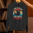 I Like Sloths And Maybe 3 People Sloth Introvert Vintage Unisex Hoodie I Like Sloths And Maybe 3 People Sloth Introvert Vintage Unisex Hoodie
