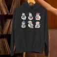 Snowman Reading Book Santa Christmas Bookish Teacher Unisex Hoodie