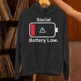 Social Battery Low Anti-Social Introvert Unisex Hoodie Social Battery Low Anti-Social Introvert Unisex Hoodie