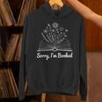 Sorry I'm Booked Floral Book Love Cozy Bookworm Reading Unisex Hoodie