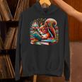 Squirrel Reading a Book Lover Bookworm Unisex Hoodie