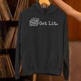Stack Of Books Get Lit Book Reading Reader Unisex Hoodie