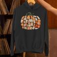Thanksgiving Fall Books Pumpkins Vintage Library Teacher Kid Unisex Hoodie