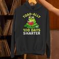 Toad-Ally 100 Days Smarter Frog Reading Book 100 School Day Unisex Hoodie Toad-Ally 100 Days Smarter Frog Reading Book 100 School Day Unisex Hoodie
