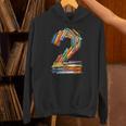 Toddler 2nd Birthday Books Themed 2 Year Old Boys Kids Girls Unisex Hoodie Toddler 2nd Birthday Books Themed 2 Year Old Boys Kids Girls Unisex Hoodie