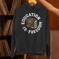 History Education Is Freedom Books Teach Black History Unisex Hoodie