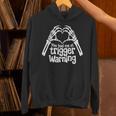 You Had Me At Trigger Warning Skeleton Book Reading Lover Unisex Hoodie