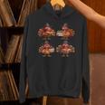 Turkey Reading Books Shirt Thanksgiving Turkey Bookworm Unisex Hoodie