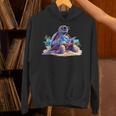 Turtle Wearing Sunglasses Reading A Book On The Beach Summer Unisex Hoodie