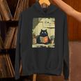 Vintage Japanese Cat Book Lovers Librarian Cat Dad Teacher Unisex Hoodie Vintage Japanese Cat Book Lovers Librarian Cat Dad Teacher Unisex Hoodie