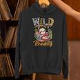 Wild About Reading Books Reader Lover Funny Teacher Animals For Men Women Kids Unisex Hoodie