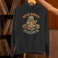 Wild About Reading Sloth Coffee Teacher Book Lover Unisex Hoodie Wild About Reading Sloth Coffee Teacher Book Lover Unisex Hoodie