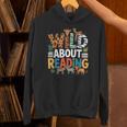 Wild About Reading Zoo Animals Books Reader Lover Unisex Hoodie