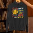 Women's Girls Softball Play Like A Girl Comic Book Pop Art Unisex Hoodie Women's Girls Softball Play Like A Girl Comic Book Pop Art Unisex Hoodie