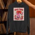 Women's Read Your Heart Out Groovy Bookish Valentine Day Women Girls Unisex Hoodie
