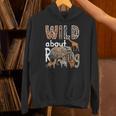 Zoo Animals Wild About Reading Books Reader Lover Librarian Unisex Hoodie
