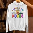 100 Days In The Book Fun 100 Days Of School Boy Girl Teacher Unisex Hoodie