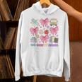 100 Days Of School Coquette Bow School Bus Pencil Books Unisex Hoodie 100 Days Of School Coquette Bow School Bus Pencil Books Unisex Hoodie