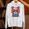 Adorable Book Lover Quokka With Reading Glasses Cute Unisex Hoodie