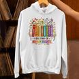 Boho Floral Book Big Fan Of Human Rights Liberal Protest Unisex Hoodie