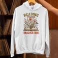 Book Lover Reading Bookish Floral Reading Powers Imagination Unisex Hoodie Book Lover Reading Bookish Floral Reading Powers Imagination Unisex Hoodie