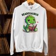 Book Lover Reading Dinosaur Readosaurus Library Unisex Hoodie Book Lover Reading Dinosaur Readosaurus Library Unisex Hoodie