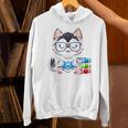 Book Lover Reading Husky Dog Unisex Hoodie