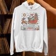Book Lovers Winter Sleighing Through Stories Tee Premium Tri-Blend Unisex Hoodie