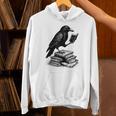 Book Raven Vintage Dark Academia Literature Reading Unisex Hoodie Book Raven Vintage Dark Academia Literature Reading Unisex Hoodie