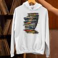 Book Women Graphic Art Colorful Eyes Unisex Hoodie