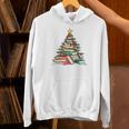 All Booked For Christmas Book Christmas Tree Lights Xmas Unisex Hoodie