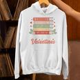 All Booked For Valentines Retro Book Lover Teacher Bookworm Premium Tri-Blend Unisex Hoodie