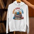 “Books Coffee & Yarn Enthusiast Cozy Reader Unisex Hoodie