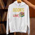 Books Are My Love Language Stack Unisex Hoodie