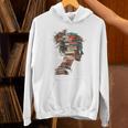 Books Lover Women Art Colorful Drawing Graphic Books Unisex Hoodie