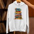Books Painting Colorful Art Abstract Graphic Books Unisex Hoodie Books Painting Colorful Art Abstract Graphic Books Unisex Hoodie
