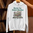 Born To Read Books Forced To Read Emails Book Lover Unisex Hoodie