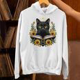 Cat For Women Book Lover Cute Cat And Book Unisex Hoodie